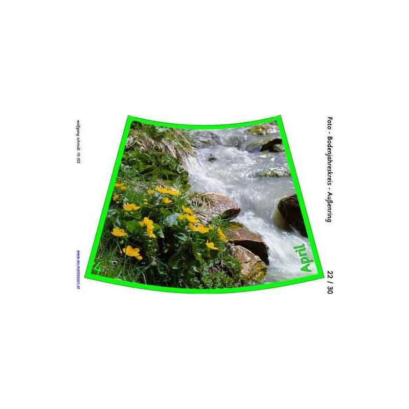 Ročný cyklus pre podlahu s fotografiami 105cm