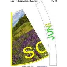 Jahreskreis für Boden mit Fotos 105cm