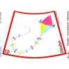 Annual circle for floor with drawings 105cm
