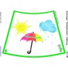 Annual circle for floor with drawings 105cm