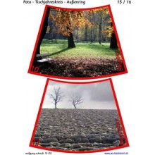 Annual circle for table with photos 75cm