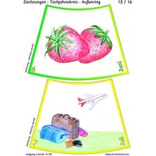 Jahreskreis für Tisch mit Zeichnungen 75cm 