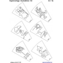Ročný kruh na stôl s kresbami 75cm