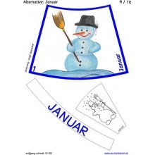 Ročný kruh na stôl s kresbami 75cm