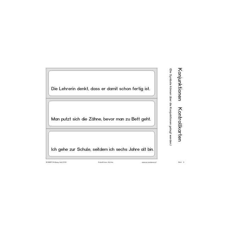 Konjunktionen, Adj. blau