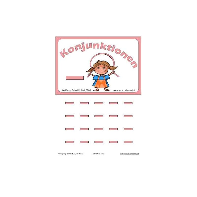 Conjunctions, adj. Blue
