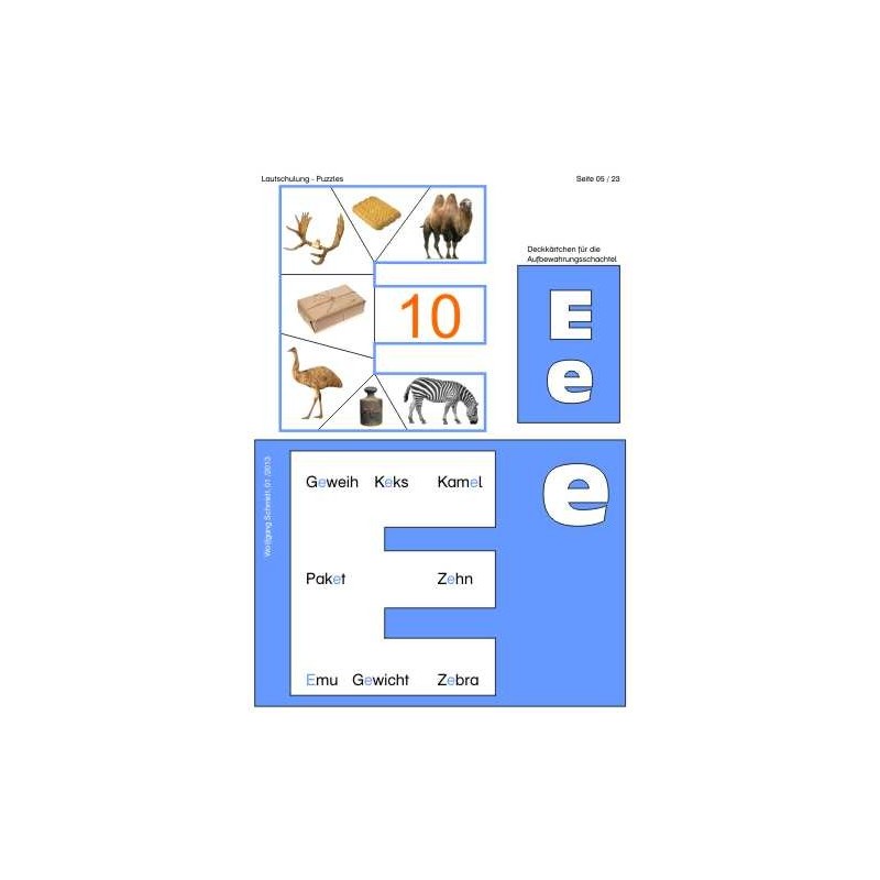 Lautschulung Puzzles