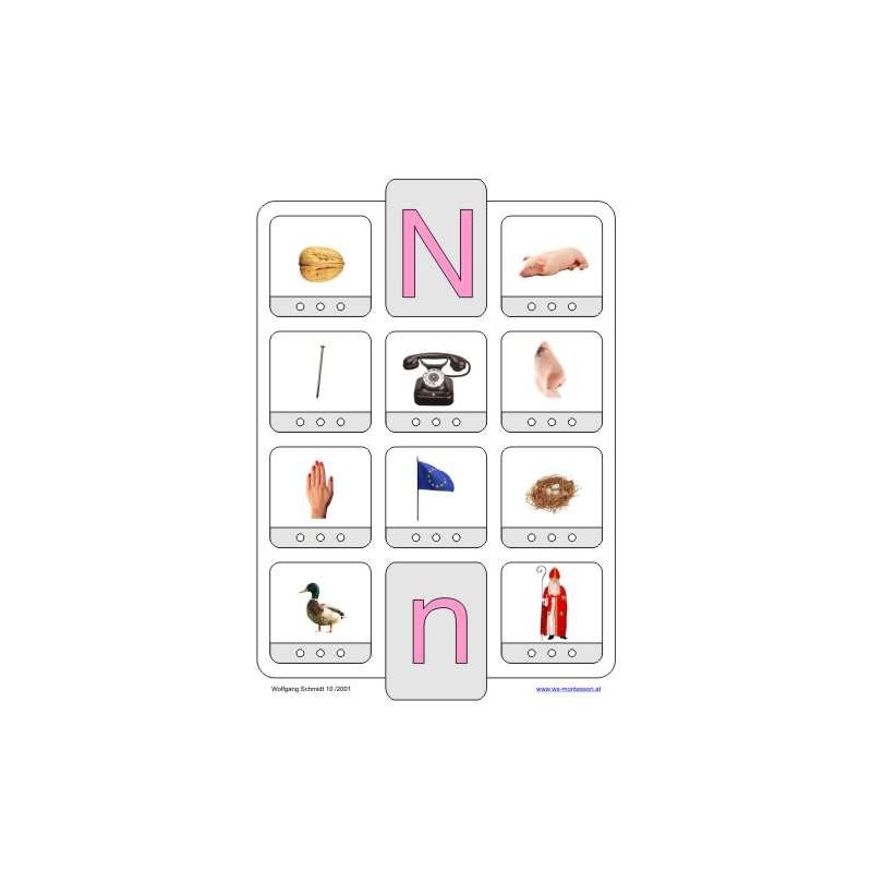 Phonetic training stopper cards