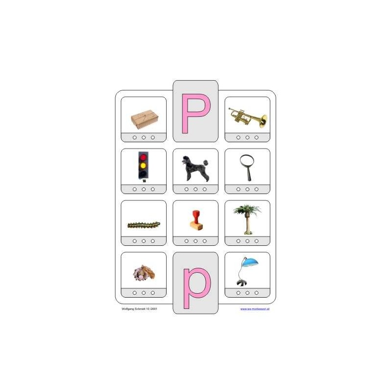 Phonetic training stopper cards