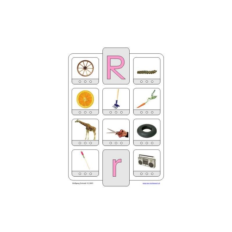 Phonetic training stopper cards