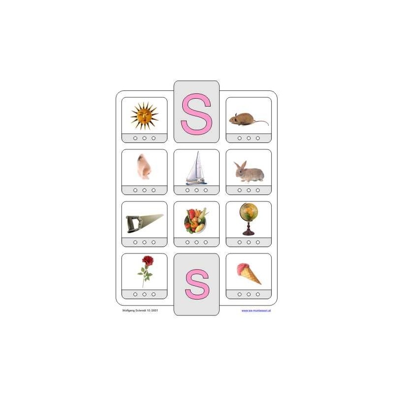 Phonetic training stopper cards