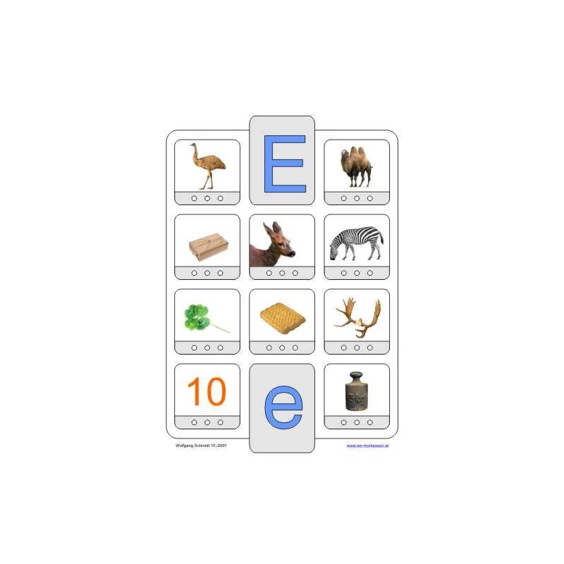 Phonetic training stopper cards