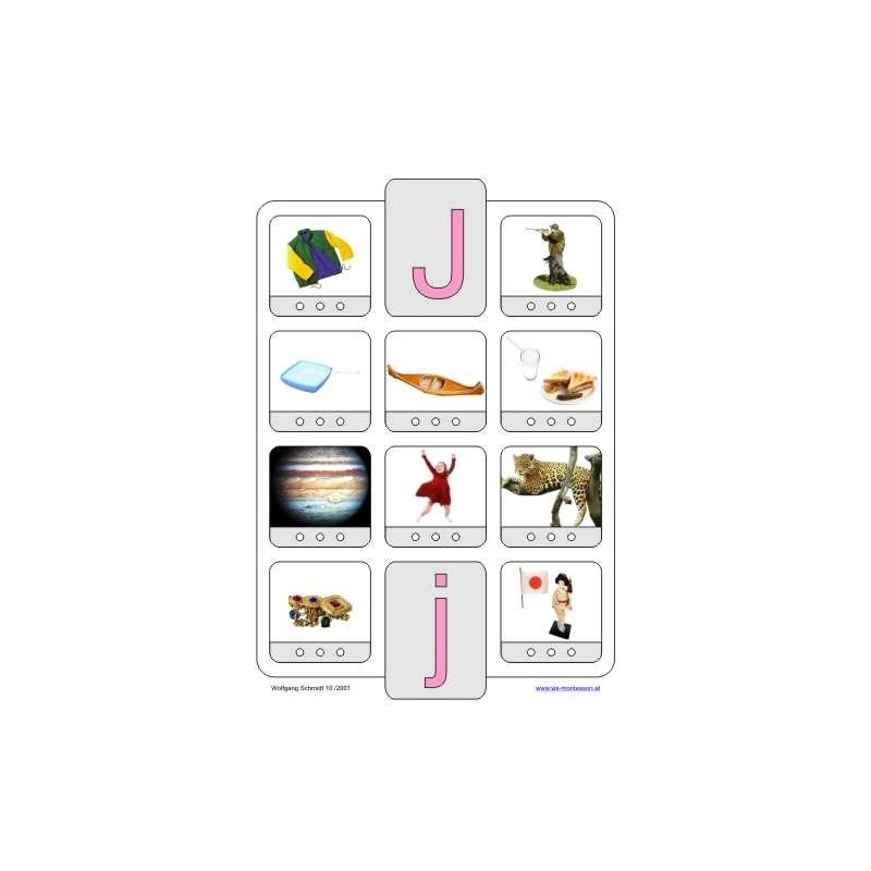 Phonetic training stopper cards