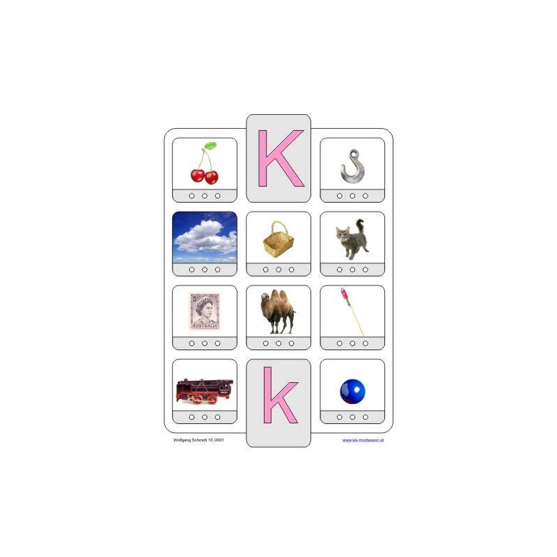 Phonetic training stopper cards