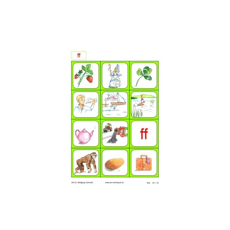Reading material: phonograms