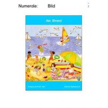 Numeral: On the beach, adj. Blue