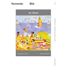 Numeralien: Am Strand, Adj. braun