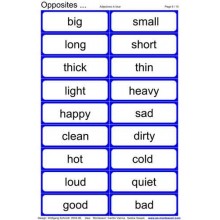 Opposites	 (Dieser Artikel ist auch in deutsch erhältlich)