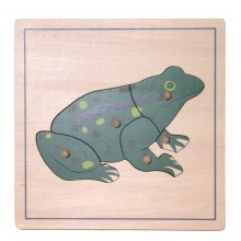 Tierpuzzle - Frosch