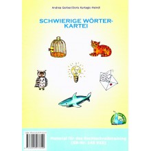 Schwierige Wörter - Kartei