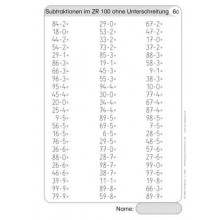 Rechenkartei im Zahlenraum 100