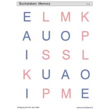 Schiebe- und Aufdeckspieleinlagen - Buchstaben