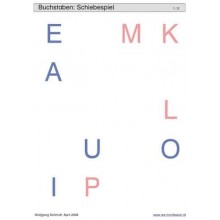 Schiebe- und Aufdeckspieleinlagen - Buchstaben