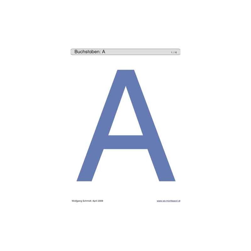 Schiebe- und Aufdeckspieleinlagen - Buchstaben