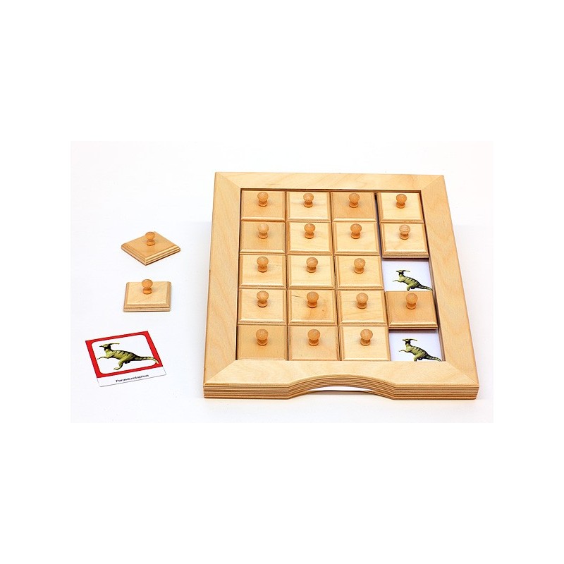 Schiebe- und Aufdeckspieleinlagen - Dinosaurier