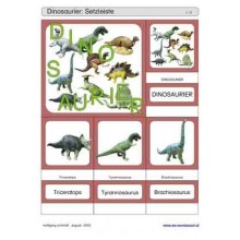 Schiebe- und Aufdeckspieleinlagen - Dinosaurier