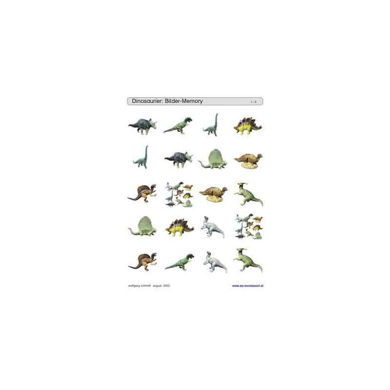 Schiebe- und Aufdeckspieleinlagen - Dinosaurier