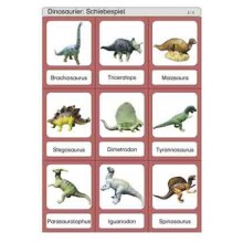 Schiebe- und Aufdeckspieleinlagen - Dinosaurier