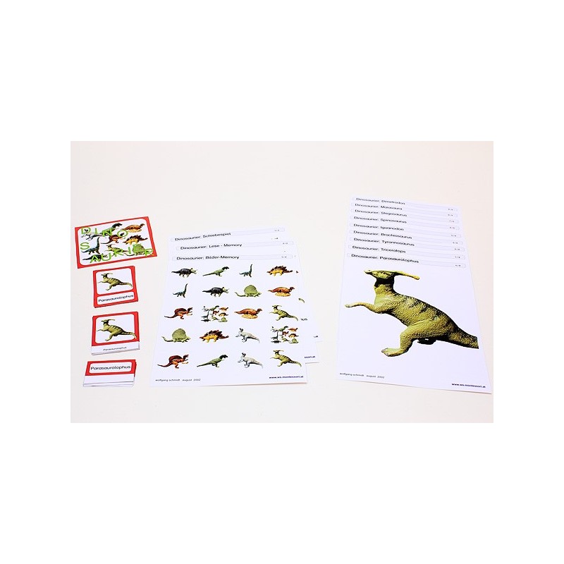 Schiebe- und Aufdeckspieleinlagen - Dinosaurier