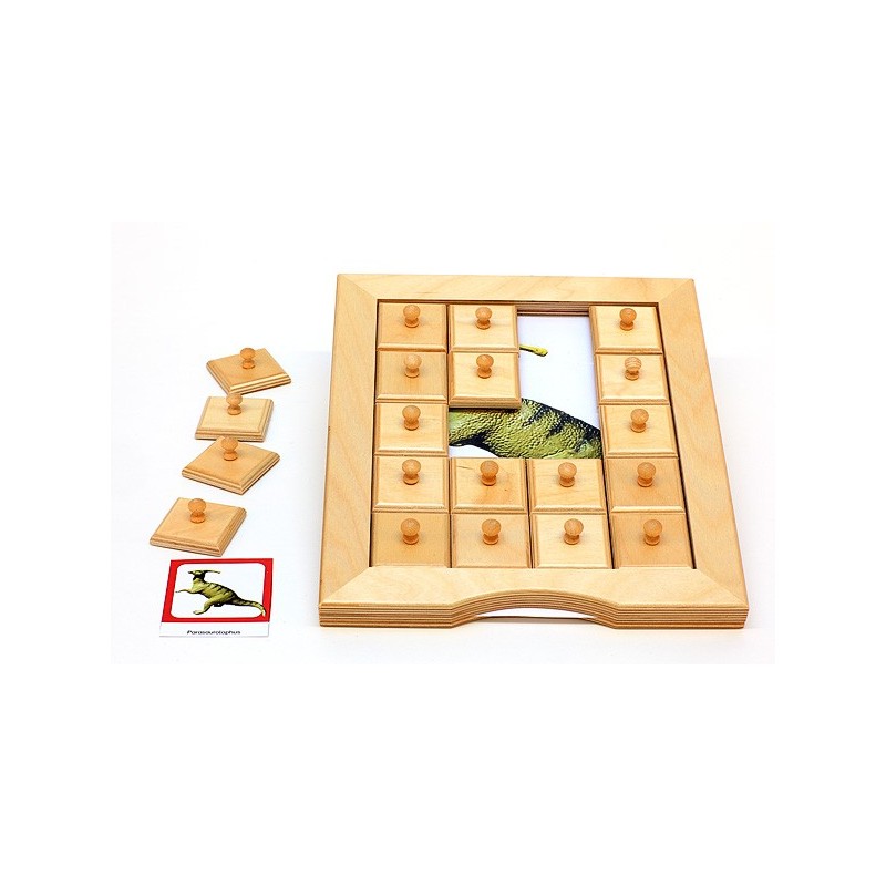 Schiebe- und Aufdeckspieleinlagen - Dinosaurier