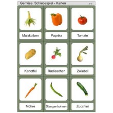Schiebe- und Aufdeckspieleinlagen - Gemüse Deutschland