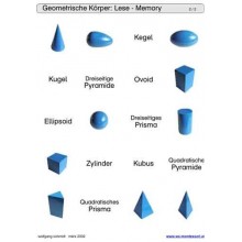 Schiebe- und Aufdeckspieleinlagen - Geometrische Körper
