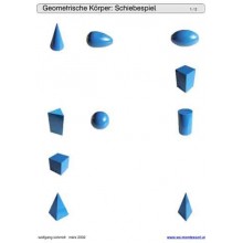 Schiebe- und Aufdeckspieleinlagen - Geometrische Körper