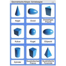 Schiebe- und Aufdeckspieleinlagen - Geometrische Körper
