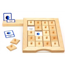 Schiebe- und Aufdeckspieleinlagen - Geometrische Körper