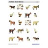 Sliding and turn-up game deposits - farm animals