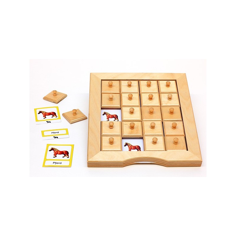 Schiebe- und Aufdeckspieleinlagen - Hoftiere