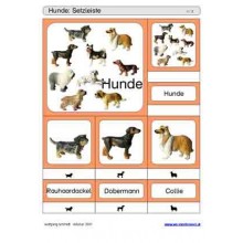 Schiebe- und Aufdeckspieleinlagen - Hunde