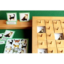 Schiebe- und Aufdeckspieleinlagen - Katzen