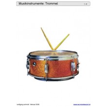 Schiebe- und Aufdeckspieleinlagen - Musikinstrumente