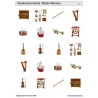 Sliding and turn-up pads - musical instruments