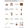 Sliding and turn-up pads - musical instruments