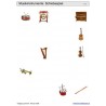 Schiebe- und Aufdeckspieleinlagen - Musikinstrumente
