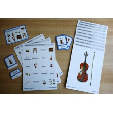 Schiebe- und Aufdeckspieleinlagen - Musikinstrumente