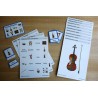 Schiebe- und Aufdeckspieleinlagen - Musikinstrumente