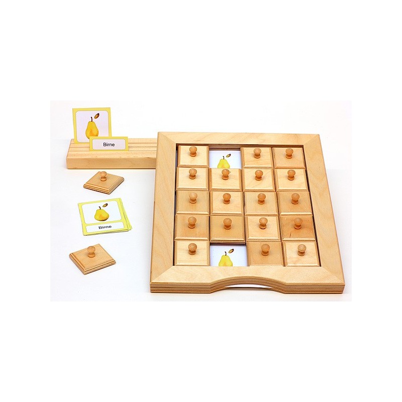 Schiebe- und Aufdeckspieleinlagen - Obst